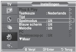 SAMSUNG LE-46M86BD - Bij het aansluiten van een spelcomputer, zoals een PlayStation™ of Xbox™,(Int u genieten van een realistischere spelervaring door het spelmenu te selecteren. - 1