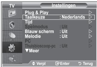 SAMSUNG LE-46M86BD - Wonneer u de tv voor het eerst gebruikt, moet u de taal selecteren voor het weergeven van menu's en aanwijzingen. - 1