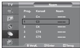 SAMSUNG LE-46N71B - Opgeslagen kanalen sorteren - 2