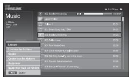SAMSUNG LE-46N71B - Utilisation de la liste MP3 - 2