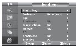 SAMSUNG LE-46N71B - Wonneer de tv voor het eerst worden ingeschakeld, worden automatisch enkele basisinstellungen na elkaar uitgevoerd. De volgende instelleningen zijn beschikkaar. - 1