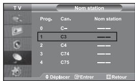 SAMSUNG LE-46N71B - Organisation des canaux mémorisés: - 1
