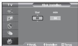 SAMSUNG LE-46N71B - De huidigeijd instellen en weergeven - 1