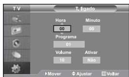 SAMSUNG LE-46N71B - Ligar e desligar o televator automaticamente - 1