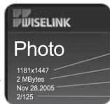 SAMSUNG LE-46N71B - Visualizzazione delle informazioni relative a un file di fotografie - 2