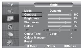 SAMSUNG LE-46N71B - Adjusting the Custom Picture - 1