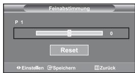 SAMSUNG LE-46N71B - Kanäle mit Feinabstimmung einstellen - 1