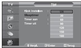 SAMSUNG LE-46N71B - De huidigeijd instellen en weergeven - 2