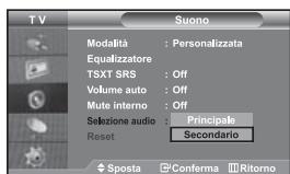 SAMSUNG LE-46N71B - Ascolto dell'audio dell'imagine secondaria - 1