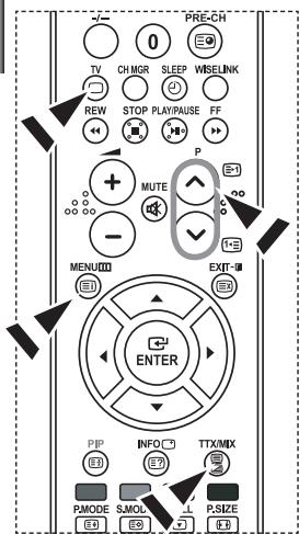 SAMSUNG LE-46N71B - Exibicao das informacoes de teletexto - 1
