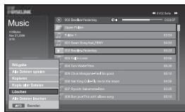SAMSUNG LE-46N71B - Verwendend der MP3-Liste - 2