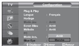 SAMSUNG LE-46N71B - Réglage du mode blue eye (yeux bleus) - 1