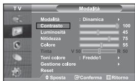 SAMSUNG LE-46N71B - Regolazione dell'immagine personalizzata - 1