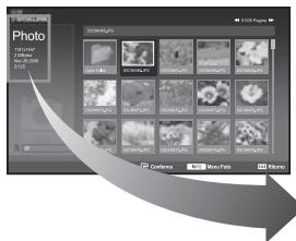 SAMSUNG LE-46N71B - Visualizzazione delle informazioni relative a un file di fotografie - 1
