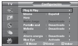 SAMSUNG LE-46N71B - Cuando el equipo se enciende por primera vez, se presenta automatamente una series de OPCIONES DE CONFIGURación BASICS. Los ajustes这些问题 estarán disponibles. - 1