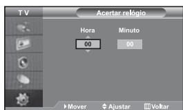 SAMSUNG LE-46N71B - Acertar e ver a hora actual - 1