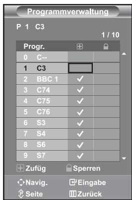 SAMSUNG LE-46N71B - Programmverwaltung - 1