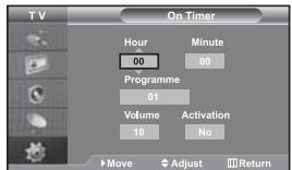 SAMSUNG LE-46N71B - Switching the Television On and Off Automatically - 1