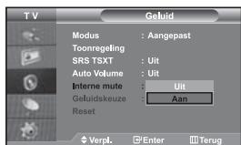 SAMSUNG LE-46N71B - De Interne mute selecteren - 1
