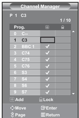 SAMSUNG LE-46N71B - Setting the Channel Manager - 1