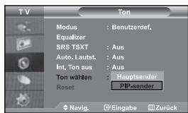 SAMSUNG LE-46N71B - Ton des Nebenbildes wiedergeben - 1