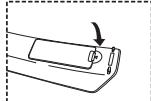 SAMSUNG LE-46N71B - Colocar as pilhas no telecomando - 3