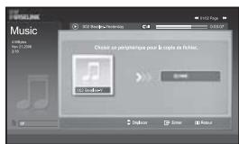 SAMSUNG LE-46N71B - Copie de fichiers audio - 2
