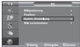 SAMSUNG LE-46N71B - Bildposition ändern (Position): Passen Sie die Position des PC-Bildes an, wenn es nicht auf das Fernsehbild passt. - 1
