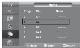 SAMSUNG LE-46N71B - Sorting the Stored Channels - 2