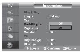 SAMSUNG LE-46N71B - Uso di Modalità gioco - 1