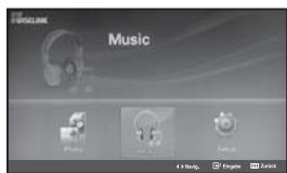 SAMSUNG LE-46N71B - Verwendend der MP3-Liste - 1