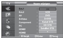 SAMSUNG LE-46N71B - De namen van de ingangsbron bewerken - 1