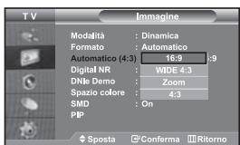 SAMSUNG LE-46N71B - Cambiare il fornato Auto Wide (4:3) - 1