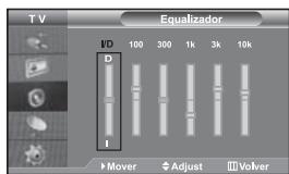 SAMSUNG LE-46N71B - Ajuste de los parámetros de sonido - 1