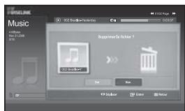 SAMSUNG LE-46N71B - Suppression de fichiers audio - 2