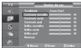 SAMSUNG LE-46N71B - Regular a tonalidade da cor com o componente de cor preferencial - 1
