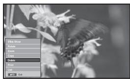 SAMSUNG LE-46N71B - Deleting Image Files - 1