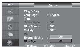 SAMSUNG LE-46N71B - Setting the Blue Eye - 1