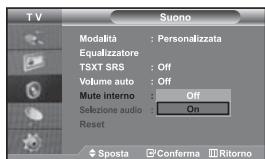 SAMSUNG LE-46N71B - Selezione di Internal Mute (Mute interno) - 1