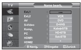SAMSUNG LE-46N71B - Signalquellennamenbearbeiten - 1