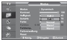 SAMSUNG LE-46N71B - Das Gerät verfügt über mehrere Einstellmöglichkeiten für die Bildqualität. - 1