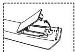 SAMSUNG LE-46N71B - Colocar as pilhas no telecomando - 1