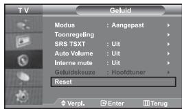SAMSUNG LE-46N71B - De geluidsinstellungen terugstellenaar de standardfabrieksinstelleningen - 1