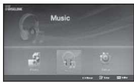 SAMSUNG LE-46N71B - Utilizar a lista MP3 - 1
