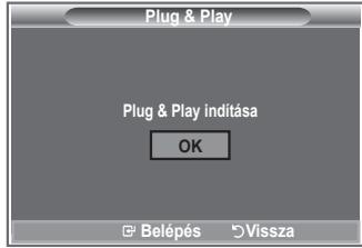Plug & Play Plug & Play indítása OK Belépés Vissza