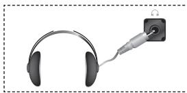 SAMSUNG LE23R81W - Se quiser ver um programa de televisão sem incomodar as pessoas que o rodeiam, pode ligar uns auscultadores ao televisor. - 1