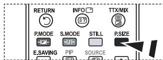 RETURN INFO TTX/MIX P.MODE S.MODE STILL P.SIZE E.SAVING PIP SOURCE