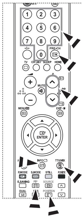 1 2 3 4 5 6 7 8 9 PRE-CH TV CH LIST SLEEP HDMI MUTE P MENU EXIT-U ENTER F INFO TTX/MIX RMODE S.MODE STILL P.SIZE E.SAVING PHP SOURCE DUAL POSITION P HI EI