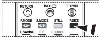 RETURN INFO TTX/MIX P.MODE S.MODE STILL P.SIZE E.SAVING PIP SOURCE