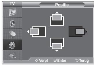 TV Positie Verpl Enter Terug